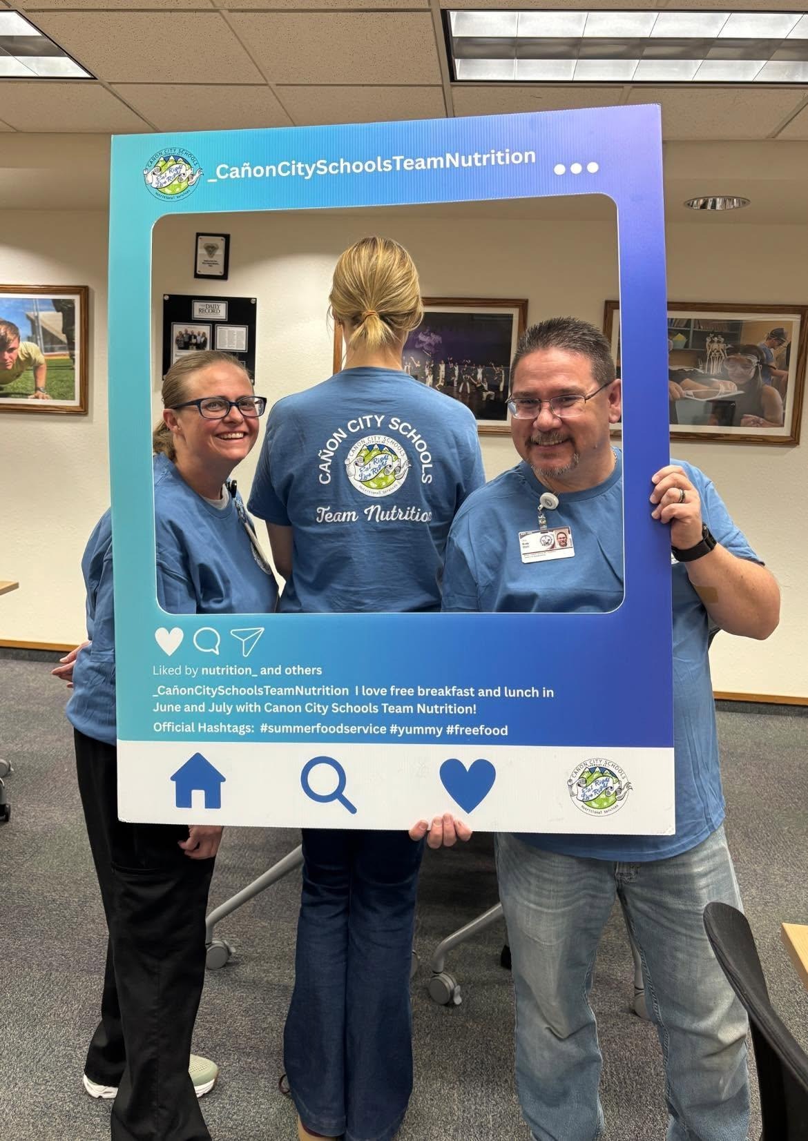 Cañon City Schools Team Nutrition Staff Shirts